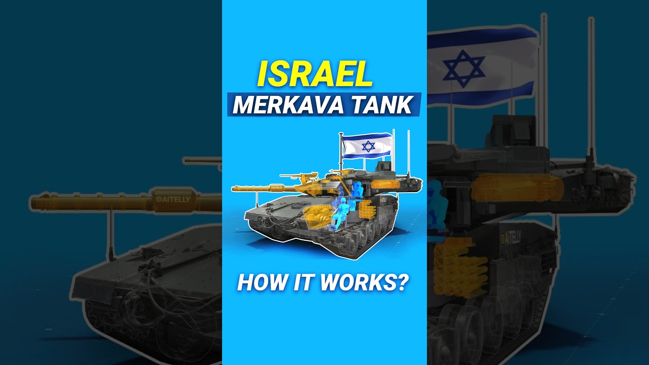 Israeli Ground Invasion Tanks How it works #israel #gaza #3danimation